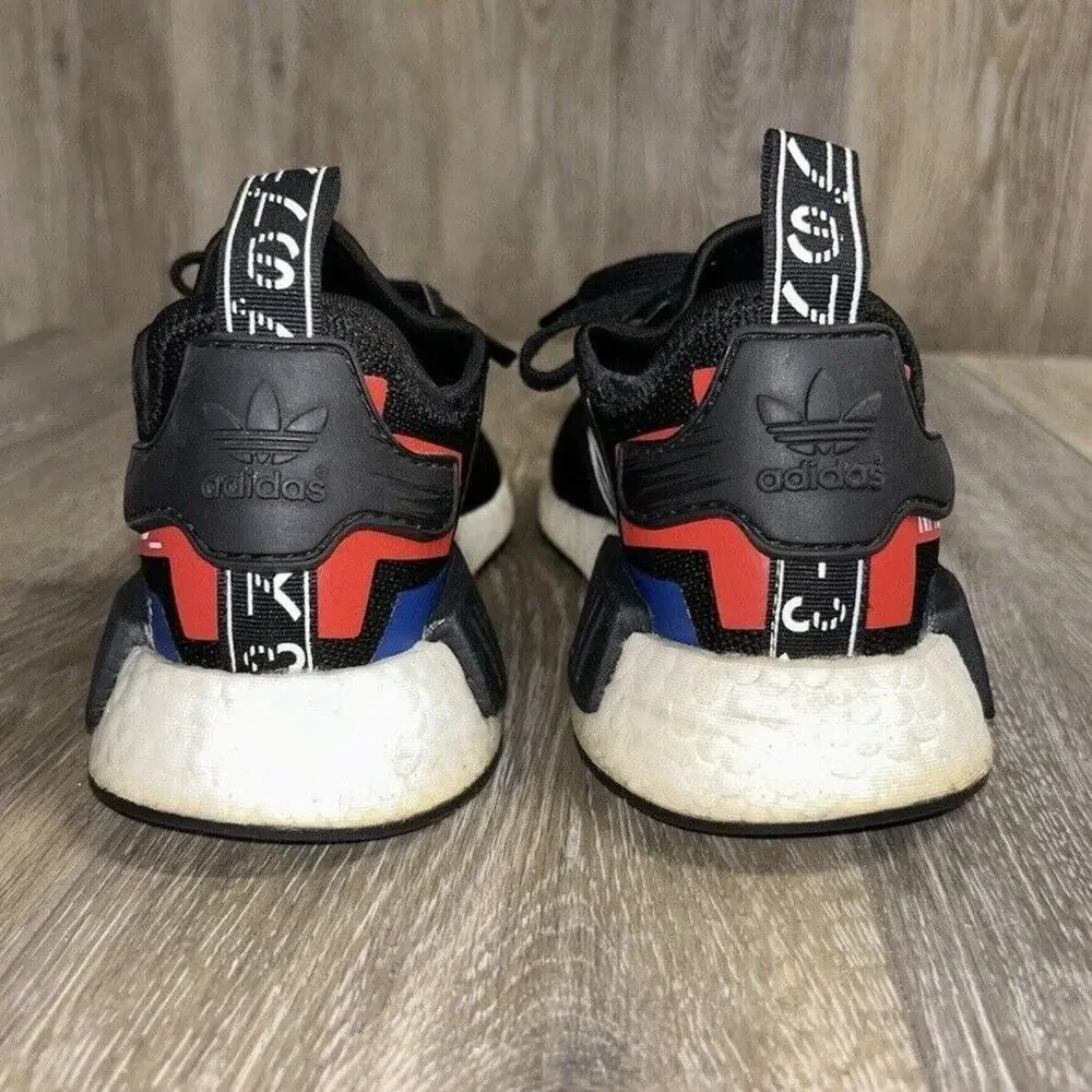 Adidas NMD R1 EF2310 Youth US Size 5.5 Black Red White Running Sneaker Shoes